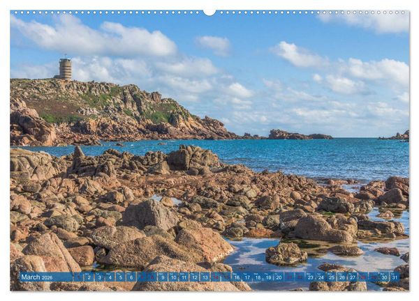 Produktbild: JERSEY THE CHANNEL ISLAND (High Quality Premium Wall Calendar 2026 DIN A2 landscape),CALVENDO 12 Month Wall Calendar