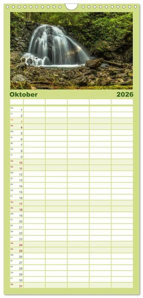 Produktbild: Familienplaner 2026 - Das Oberstdorfer Allg&auml;u mit 5 Spalten (Wandkalender, 21 x 45 cm) CALVENDO