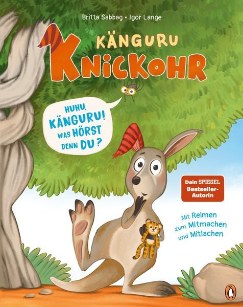 Känguru Knickohr – Huhu, Känguru! Was hörst denn du?, Gebundene Ausgabe von Britta Sabbag, Penguin Junior, 9783328303756