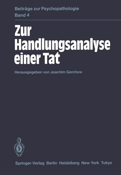 Produktbild: Zur Handlungsanalyse einer Tat