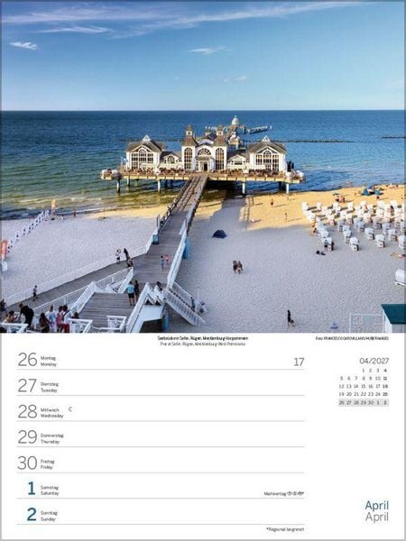 Produktbild: Nord- und Ostsee Wochenkalender 2027