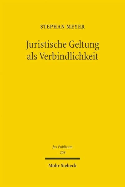Produktbild: Juristische Geltung als Verbindlichkeit