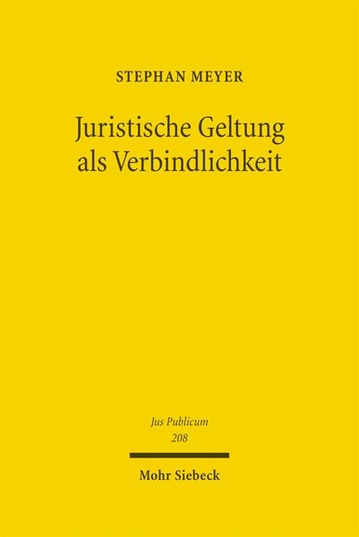 Produktbild: Juristische Geltung als Verbindlichkeit