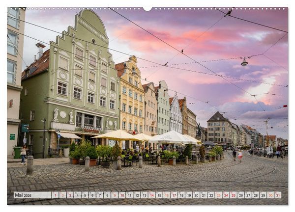 Produktbild: Augsburg Impressionen (hochwertiger Premium Wandkalender 2026 DIN A2 quer), Kunstdruck in Hochglanz