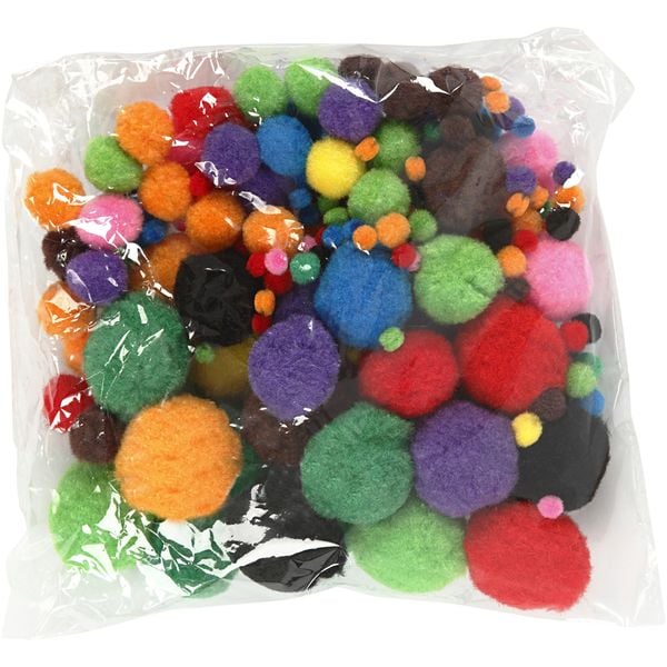 Produktbild: Creativ Company Pompons, D 5-40 mm, Sortierte Farben, 42 g