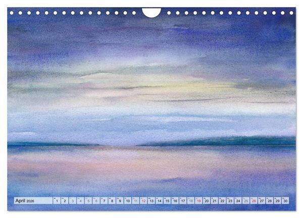 Produktbild: Komm mit ans Meer &ndash; Aquarelle (Wandkalender 2026 DIN A4 quer), CALVENDO Monatskalender
