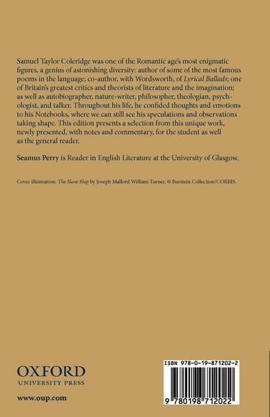 Produktbild: Coleridge's Notebooks