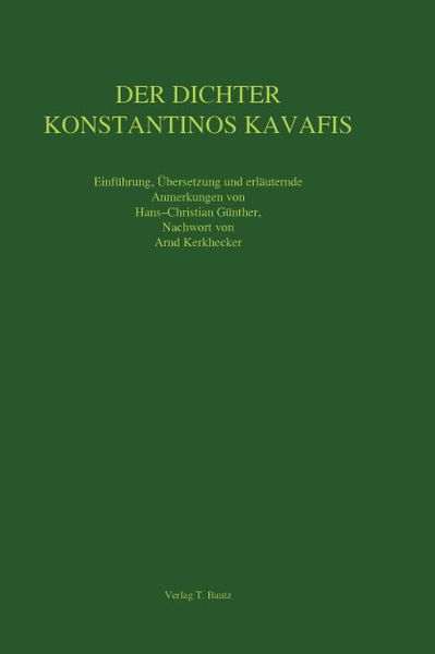 Produktbild: Der Dichter Konstantinos Kavafis