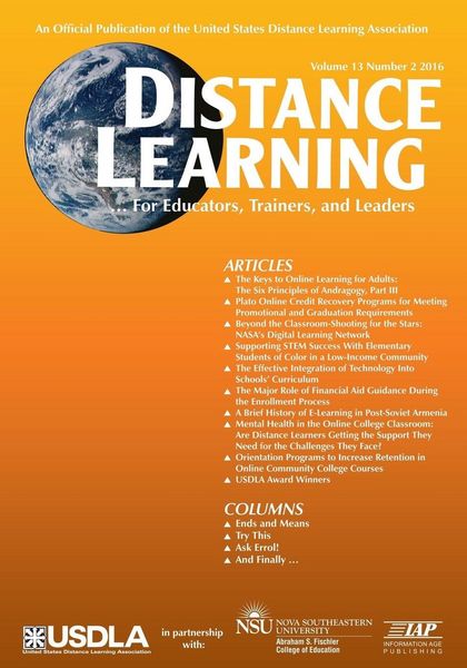 Produktbild: Distance Learning Vol 13 Issue 2