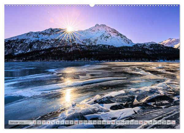 Produktbild: Silsersee Engadin (Wandkalender 2026 DIN A2 quer), CALVENDO Monatskalender