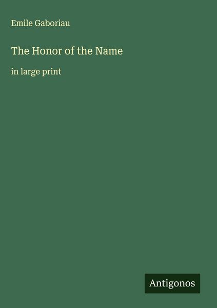 Produktbild: The Honor of the Name