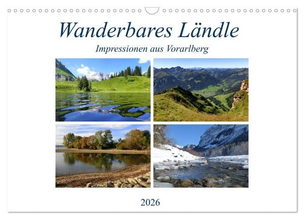 Produktbild: Wanderbares L&auml;ndle - Impressionen aus Vorarlberg (Wandkalender 2026 DIN A3 quer), CALVENDO Monatskalender