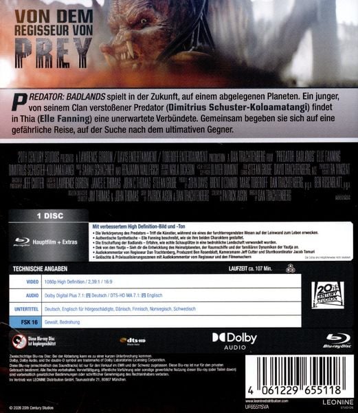 Produktbild: Predator: Badlands