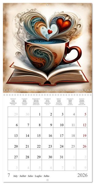 Produktbild: Enchanting mugs (Wall Calendar 2026 12 &times; 12 Inch) CALVENDO 12 Month Wall Calendar