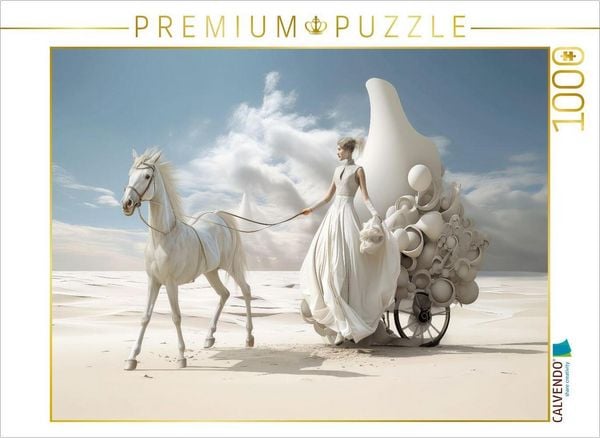 Produktbild: CALVENDO Puzzle Surrealismus trifft Pferdefans | 1000 Teile Lege-Gr&ouml;&szlig;e 64x48cm Foto-Puzzle f&uuml;r gl&uuml;ckliche Stunden