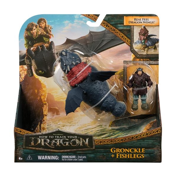 Produktbild: Drachenz&auml;hmen leicht gemacht - Wikinger & Drachen Actionfiguren-Set, Fleischklops & Fischbein&nbsp;