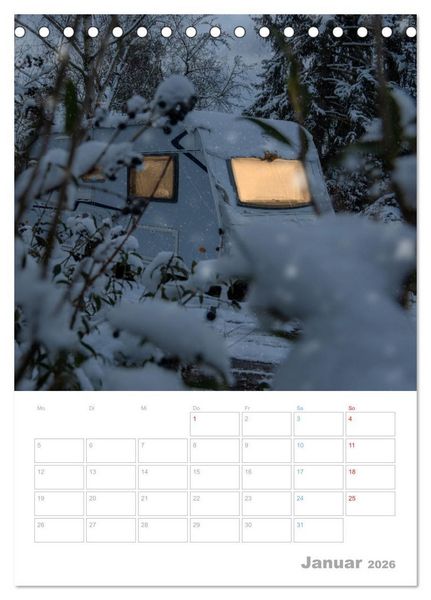 Produktbild: CAMPING-GL&Uuml;CK - Dein Urlaubsplaner (Tischkalender 2026 DIN A5 hoch), CALVENDO Monatskalender