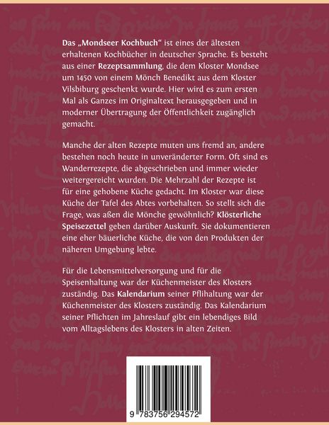 Produktbild: Speisen wie die &Auml;bte und essen wie die M&ouml;nche