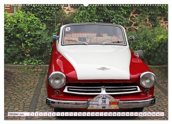 Produktbild: Ohre Classics - Oldtimer auf der Schlossdom&auml;ne in Wolmirstedt (Wandkalender 2026 DIN A2 quer), CALVENDO Monatskalender