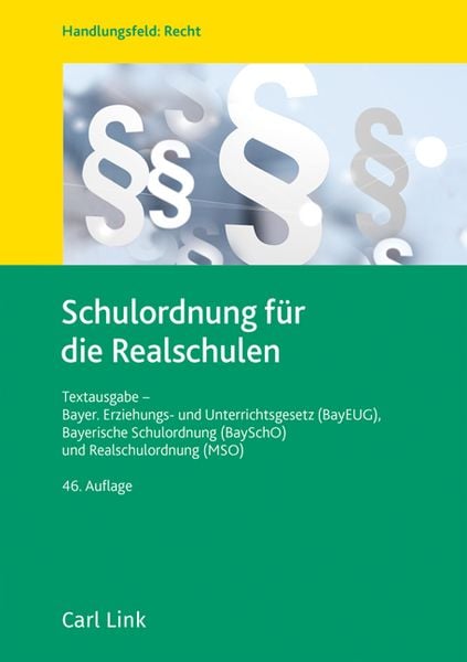 Produktbild: Schulordnung f&uuml;r die Realschulen
