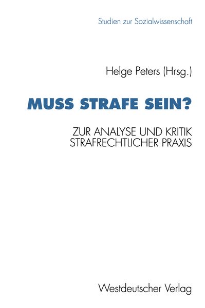 Produktbild: Mu&szlig; Strafe sein?