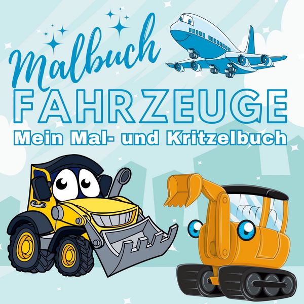 XXL Malbuch Fahrzeuge - Mein Mal- und Kritzelbuch, Taschenbuch von Inspirations Lounge, Lucid Page Media, 9783691042085