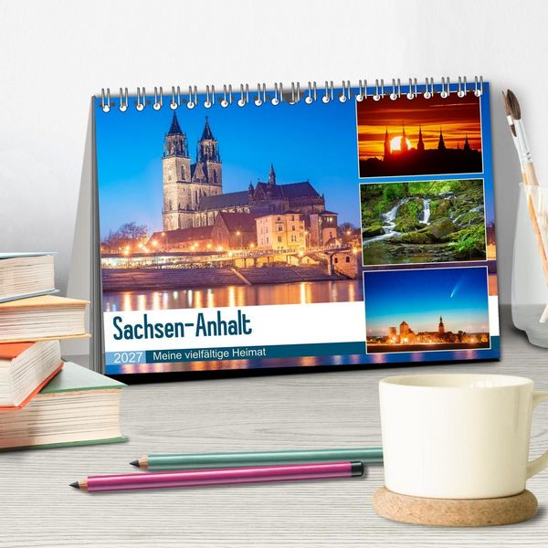 Produktbild: Sachsen-Anhalt - Meine vielf&auml;ltige Heimat (Tischkalender 2027 DIN A5 quer), CALVENDO Monatskalender