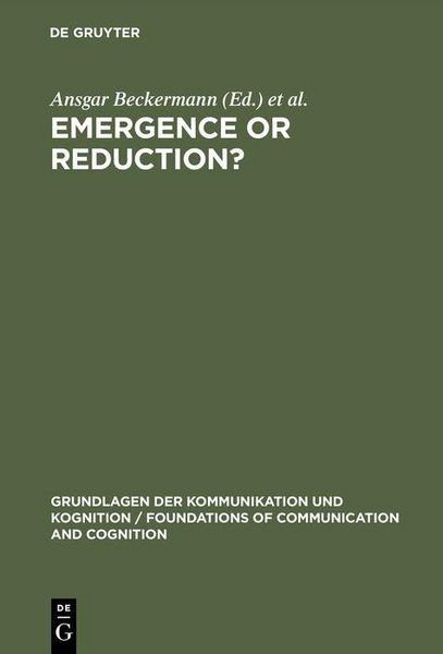 Produktbild: Emergence or Reduction?