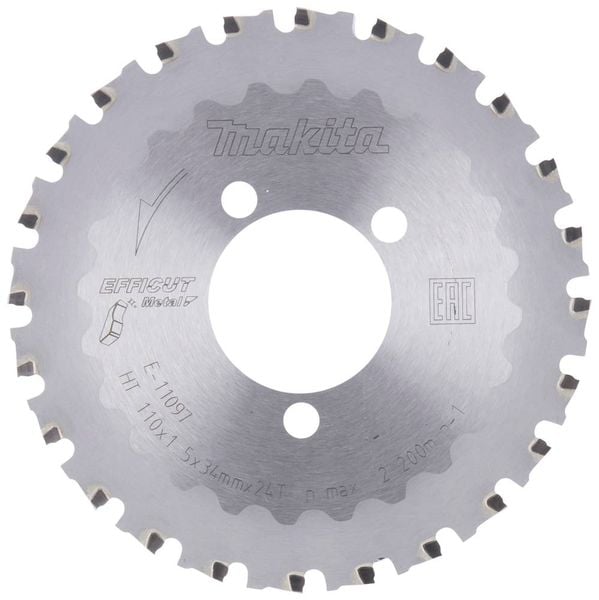 Produktbild: Makita E-11097 Kreiss&auml;geblatt 110 x 34 x 1.5 mm Z&auml;hneanzahl: 24 1 St.