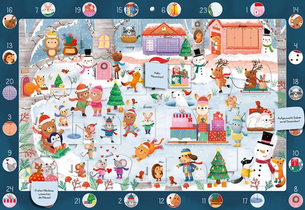 Produktbild: Mein Wimmel-Adventskalender: Fr&ouml;hliches Schlittschuhlaufen