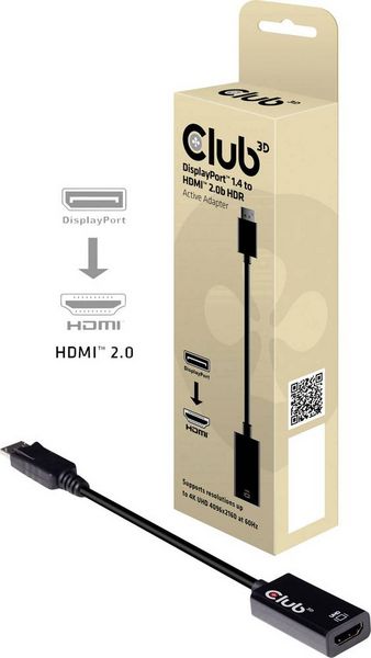 Produktbild: Club 3D - Video- / Audio-Adapter - DisplayPort (M)