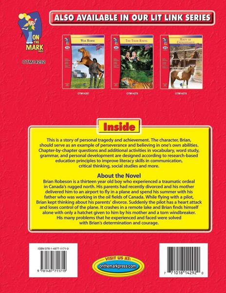 Produktbild: Hatchet by Gary Paulson, Novel Study Grades 5-7