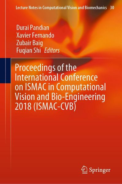 Produktbild: Proceedings of the International Conference on ISMAC in Computational Vision and Bio-Engineering 2018 (ISMAC-CVB)