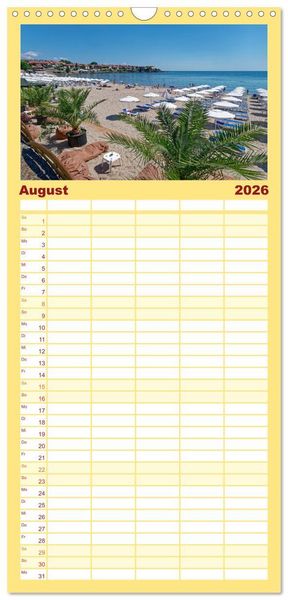 Produktbild: Familienplaner 2026 - Bulgarien. Berge und Meer. mit 5 Spalten (Wandkalender, 21 x 45 cm) CALVENDO