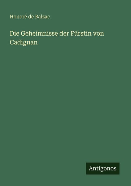 Produktbild: Die Geheimnisse der F&uuml;rstin von Cadignan