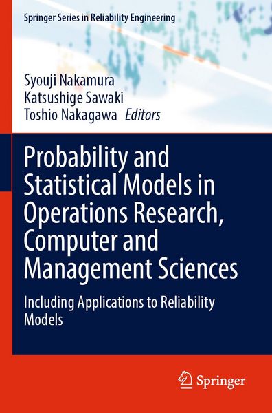 Produktbild: Probability and Statistical Models in Operations Research, Computer and Management Sciences