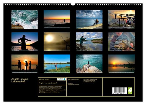 Produktbild: Angeln - meine Leidenschaft (hochwertiger Premium Wandkalender 2026 DIN A2 quer), Kunstdruck in Hochglanz