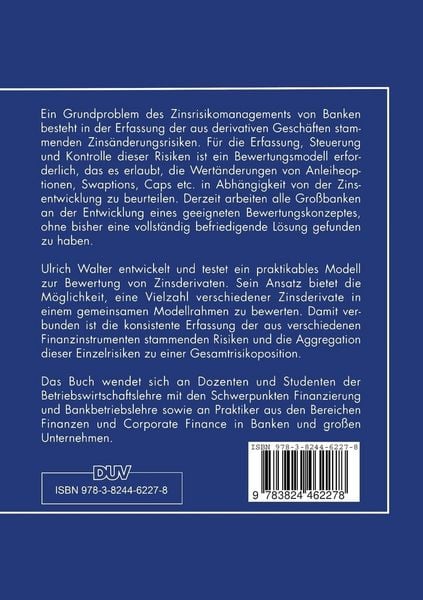 Produktbild: Die Bewertung von Zinsoptionen