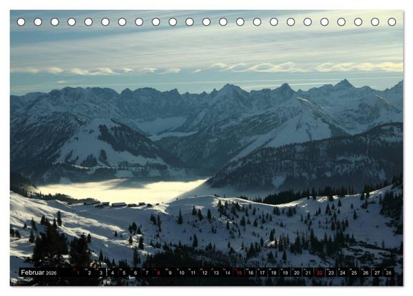 Produktbild: DIE ALPEN - Weitblicke (Tischkalender 2026 DIN A5 quer), CALVENDO Monatskalender