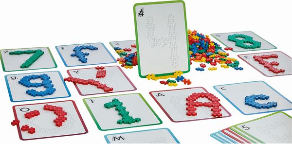 Produktbild: PLUS PLUS - 600 Kreativ Bausteine ABC & 123