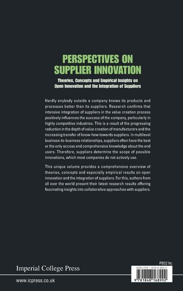 Produktbild: PERSPECTIVES ON SUPPLIER INNOVATION