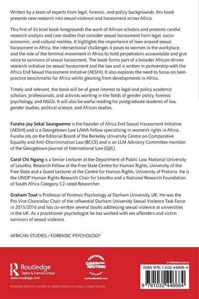 Produktbild: Sexual Harassment and the Law in Africa
