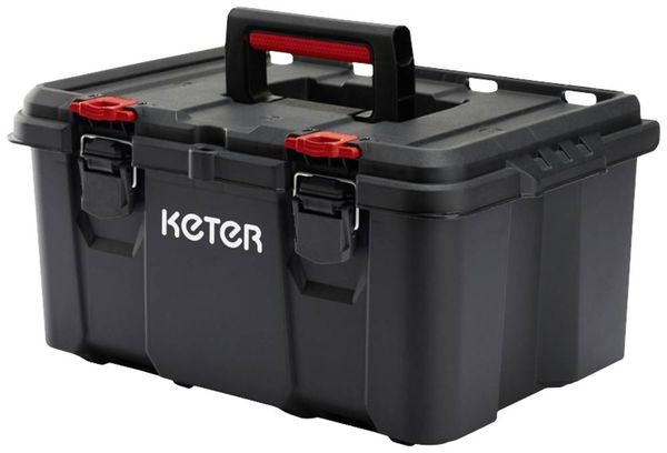 Produktbild: KETER 250927 Stack n Roll Werkzeugkasten unbest&uuml;ckt Schwarz