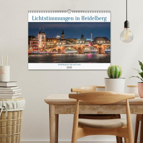 Produktbild: Lichtstimmungen in Heidelberg (Wandkalender 2026 DIN A3 quer), CALVENDO Monatskalender