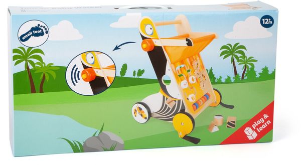 small foot 11737 - Lauflernwagen Tukan, Motorik- und Lernspielzeug