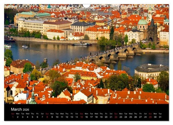 Produktbild: Prague in my heart (Wall Calendar 2026 DIN A3 landscape), CALVENDO 12 Month Wall Calendar