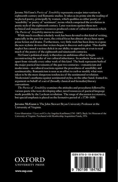 Produktbild: The Poetics of Sensibility