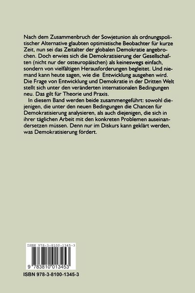 Produktbild: Demokratie und Entwicklung