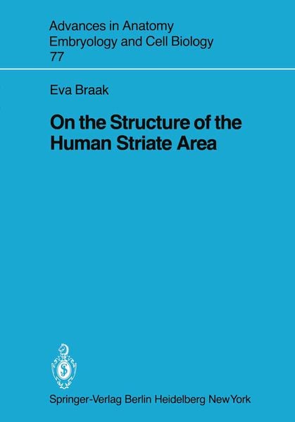 Produktbild: On the Structure of the Human Striate Area