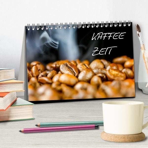 Produktbild: Kaffeezeit (Tischkalender 2026 DIN A5 quer), CALVENDO Monatskalender